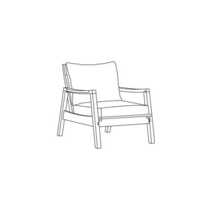 Siena Teak Club Chair w/ Cushions