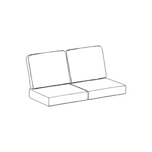 Eiland Deep Seating Loveseat Cushion Set