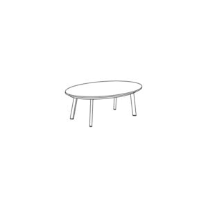Eiland Coffee Table &#8211; HPL Top