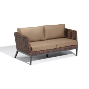 Salino Wicker Sofa &#8211; Nauticau Faux Leather Cushions