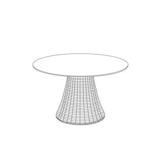 Tulle 48&#8243; Round Dining Table -Starlight Top
