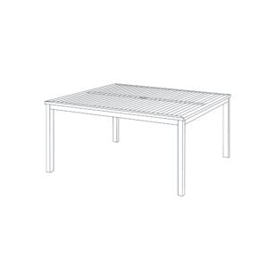 Travira 60&#8243; Square Dining Table