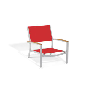 Travira Sling Beach Lounge Chair -Red Seat