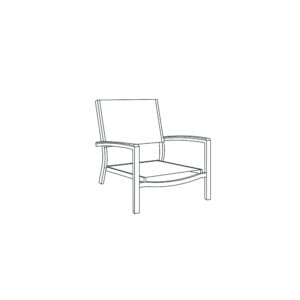 Travira Sling Beach Lounge Chair -Red Seat