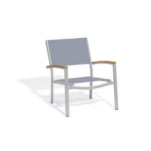 Travira Sling Lounge Chair -Teak Armcaps