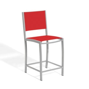 Travira Sling Counter Chair -Red Seat