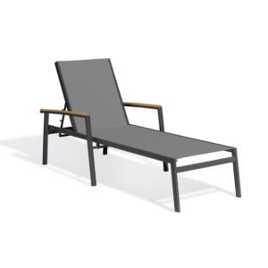 Travira Sling Chaise Lounge -Titanium Seat