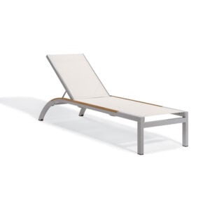 Argento Armless Chaise Lounge -Natural Seat