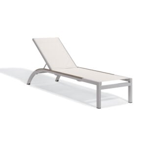 Argento Armless Chaise Lounge -Natural Seat