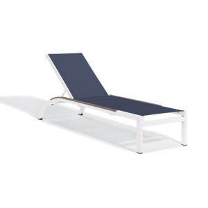 Argento Armless Chaise Lounge -Ink Pen Seat